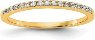 Diamond2Deal 14k Yellow Gold Lab Grown Diamond Wedding Band Ring 0.24Ct Clarity- VS Color- G-H