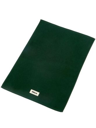 Tekla logo-patch bath mat - unisex - Organic Cotton - OS - Green