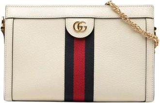 Gucci Pre-owned Cross Body Bags, female, White, Size: ONE SIZE Pre-owned Ophidia Crossbody Bag