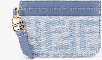Fendi Portacarte Baguette denim con motivo FF - FENDI - gender_Woman