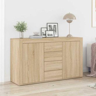 vidaXL Vidaxl - Credenza rovere sonoma 120 x 36 x 69 cm Legno multistrato