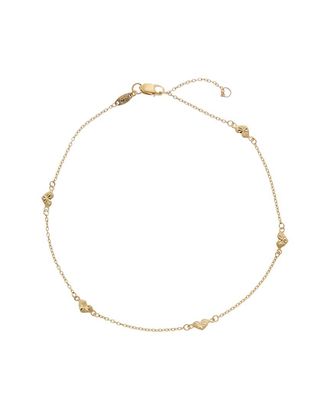 Italian Gold, Inc 10K Heart Station Adjustable Anklet