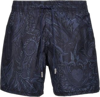 Etro Blue Paisley Swimsuit