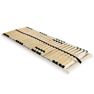 vidaXL Vidaxl - Somier De L&aacute;minas Sin Colch&oacute;n Con 28 Listones 7 Zonas 90x200 Cm
