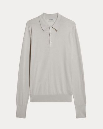 Fortela Finchley Cotton Knit Polo in Ecru at Nordstrom, Size X-Large