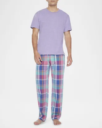 Majestic International Men & apos;s Lessons In Color Crew and Pant Pajama Set