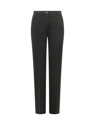 Pinko Black Straight Flat Front Pants
