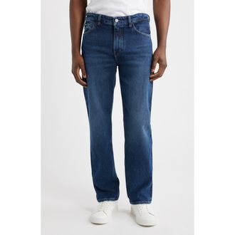 BOSS Ogden Straight Leg Jeans in Navy at Nordstrom, Size 29 X 32