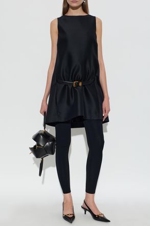 Balenciaga Wool Dress, Womens, Black
