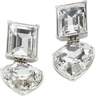 Alexander McQueen Accessoires, Dames, Grijs, ONE Size, Cocktail Oorbellen