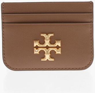 Tory Burch Leather ELEANOR Card Holder with Logo size Unica