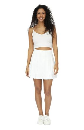 Belle & Bloom Palm Breeze Tennis Skort in White at Nordstrom, Size X-Small Au