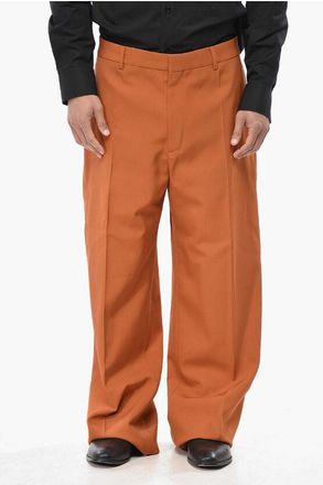 Off-white 4-Pocket Virgin Wool Trousers With Concealed Closure size 54