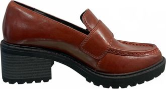 Salvia Womens Calf Loafer In Wine