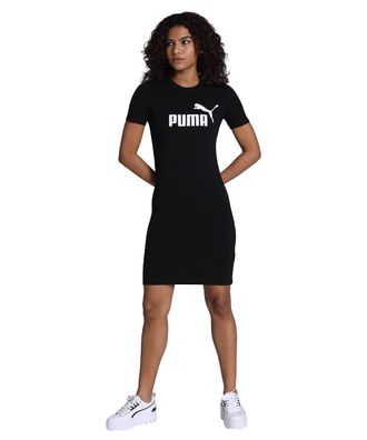 Puma Womens Essentials Slim Tee Dress, Black, 2X