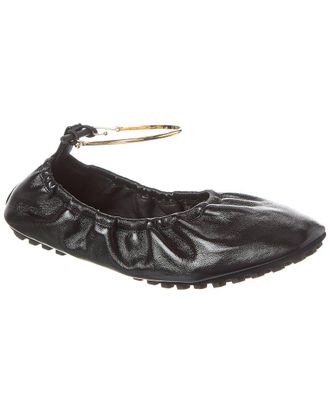 Fendi Fendi Filo Leather Ballerina Flat
