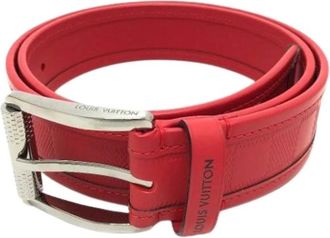 Louis Vuitton Pre-owned Damier Infini Standard belt - female - Louis Vuitton Vintage - Vintage Belts - Red - ONE SIZE - Pre-owned