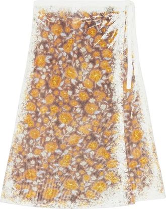 Diesel M-Blomette Wikkelrok - Dames - Midirokken - Veelkleurig - L - Leer - Rokken