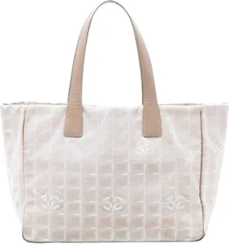 Chanel Pre-owned Tote Bags, female, Beige, Size: ONE SIZE Pre-owned Tote Bag
