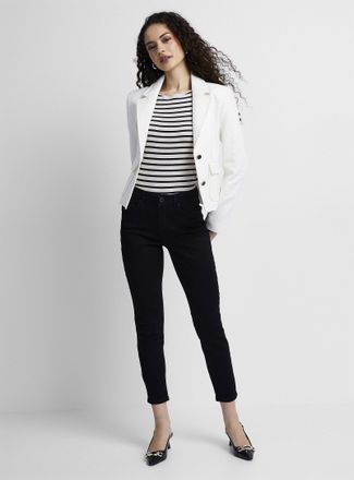 Contemporaine Womens Sleek stretch jean Fit: Slim leg, mid rise