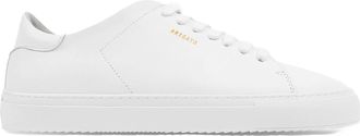 Axel Arigato Clean 90 White Low-Top Sneakers with Gold Logo Detail