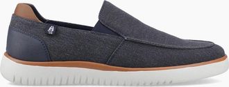 Hush Puppies Mens Hush Puppies DAMON SLIP ON Mens Casual Shoes Navy - Blue - Size: 12