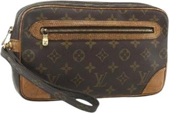 Louis Vuitton Pre-owned Clutches, female, Brown, Size: ONE SIZE Pre-owned Vintage Monogram Clutch