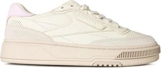Reebok Club C LTD Lichtroze Sneakers - Dames - Tennisschoenen - Wit - 38 1/2 EU - Leer - Fitness