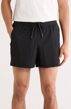 90 Degree by Reflex Swiftcore Stratus 5-Inch Shorts in Black at Nordstrom Rack, Size Xx-Large