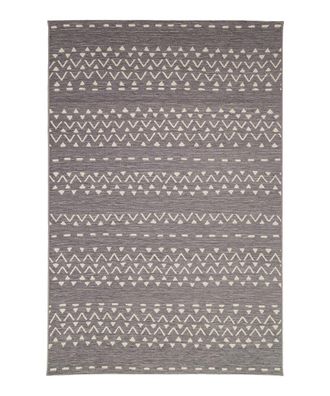 AFK Living Alfombra interior y exterior gris 191 x 290 cm