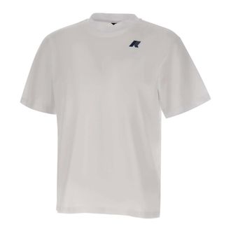 K-Way Tops, Heren, Wit, XL, Katoen, Solo Jersey Wave T-shirt