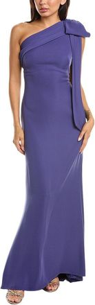 Tadashi Shoji Cassia Bow Shoulder Crepe Gown