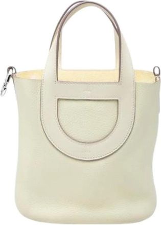 Herm&egrave;s Pre-owned Tote Bag - Dames - Vintage Shopper - Beige - ONE Size - Leer - Vintage