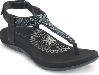 Aetrex Womens Jade Sandal In Black