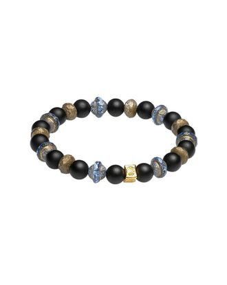 Jean Claude 24K Over Silver Stretch Bracelet