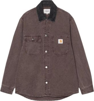 Carhartt Work in Progress Mitch Shirt Jacket - Heren - Spijkerjassen - Paars - XL - Katoen - Jassen