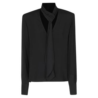 Federica Tosi Dames, Blouses & Shirts, Zwart, Maat: S