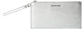 Michael Kors Clutches, female, Gray, Size: ONE SIZE Leather Clutch Bag