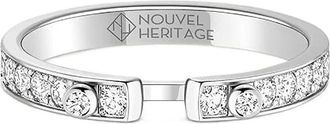 Nouvel Heritage 18K white gold Eternity Tuxedo diamond ring - Silver