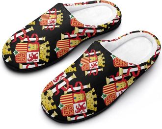 Generic Coat of Arms of Spain Cotton Slippers for Women Indoor Outdoor Slipper Slip-On Memory Foam Home Shoes