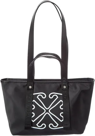 Off-white East West Small Leather-Trim Tote