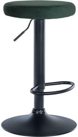 Clp Clp - Taburete De Bar Ponte Tapizado En Terciopelo Verde Negro
