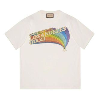 Gucci SS22 Love Parade Rainbow Tee White 616036-XJEJC-9095