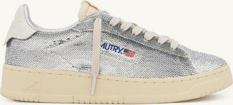 Autry DALLAS LOW SPARKLING SNEAKERS SPARKLING IN SILVER AND WHITESEQUINS