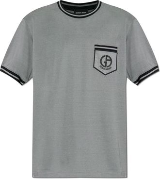 Giorgio Armani Hombre, Camisetas, Gris, Talla: M