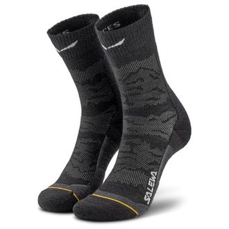 Salewa Ortles AM Crew Sock Wandersocken f&uuml;r Damen | schwarz/grau