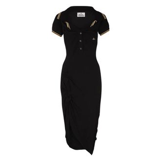 Vivienne Westwood Dames, Jurken, Zwart, Maat: S Katoen