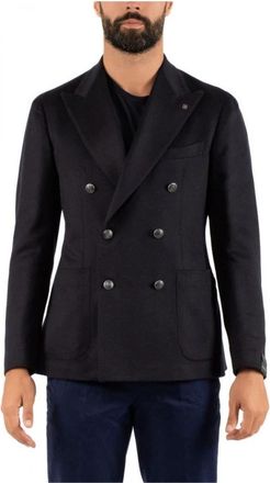 Tagliatore Tailored Camel Jacket - Heren - Blazers - Blauw - M - Jassen