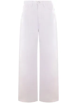 3x1 Flip jeans met wijde pijpen - Wit