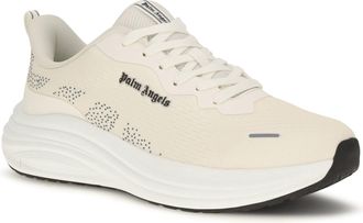 Palm Angels Mens Sunset Sneakers Ivory - Black Upper: Fabric; Sole: Rubber